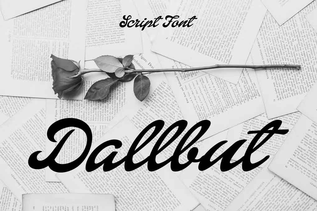 Dallbut Script Font free download – Script And Handwritten font preview image for Windows and Mac