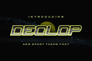 Declop Font free download – Display font preview