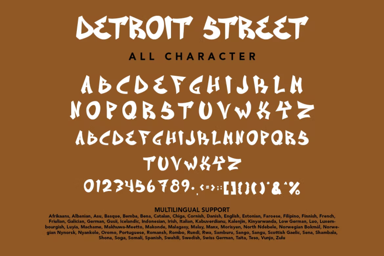 DetroitStreet Graffiti Font free download preview 2 – Decorative Fonts font