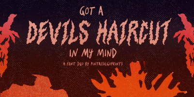 Devils Haircut Font Family free download – Packaging font preview