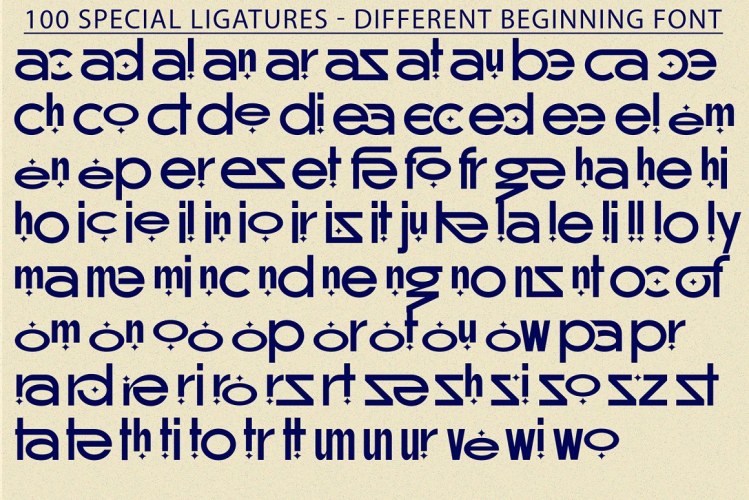 Different Beginning Font free download preview 4 – Display Fonts font