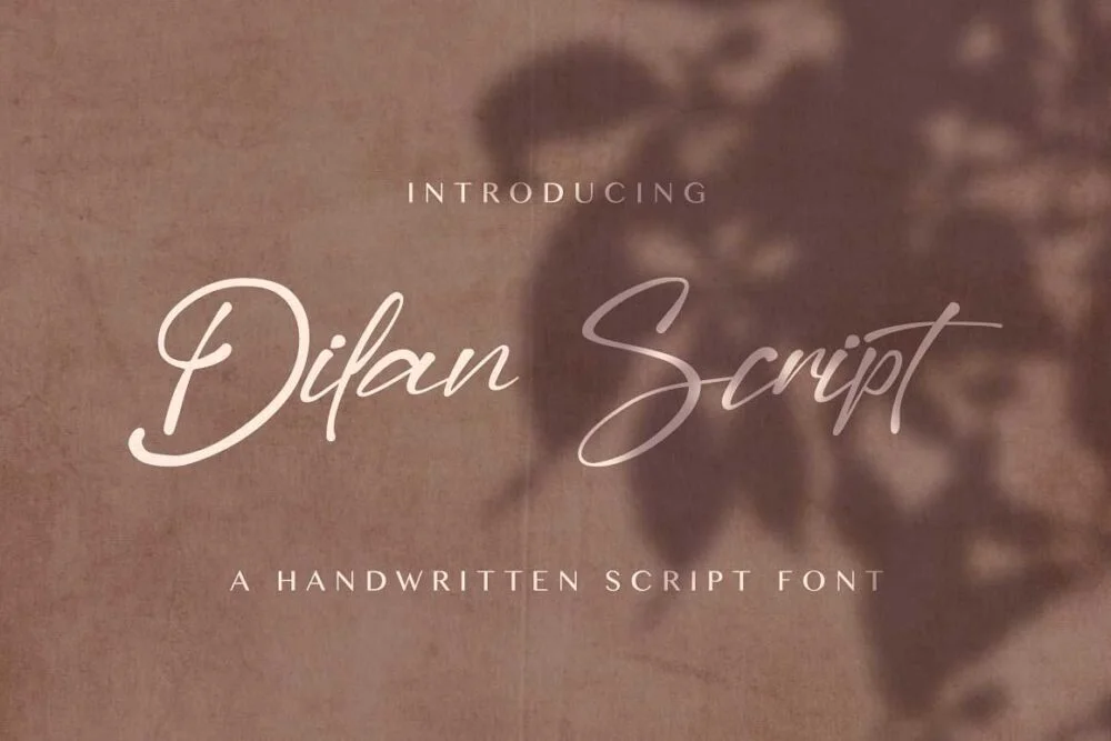 Dilan Font free download – Script And Handwritten font preview image for Windows and Mac
