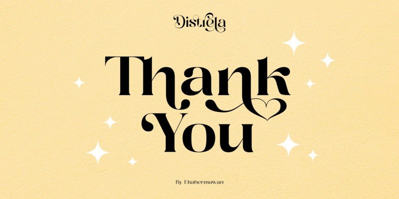 Distrela Font free download preview 9 – Serif Fonts font