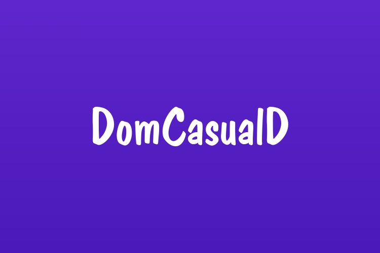 Dom Casual D Font Family free download preview 1 – Display Fonts font