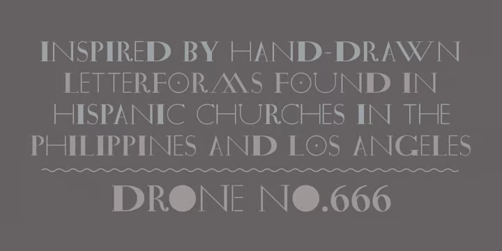 Drone Font Family free download preview 1 – Typeface font