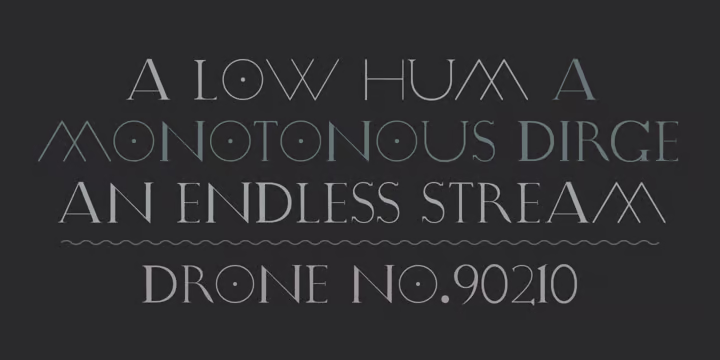 Drone Font Family free download preview 4 – Typeface font