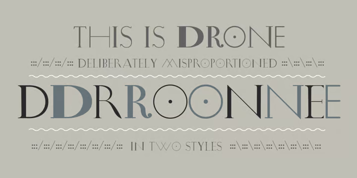 Drone Font Family free download preview 5 – Typeface font