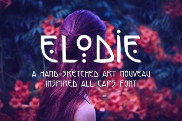 Elodie Hand Sketched Art Nouveau Font free download – Headlines font preview