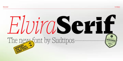 Elvira Serif Font Family free download – Display font preview