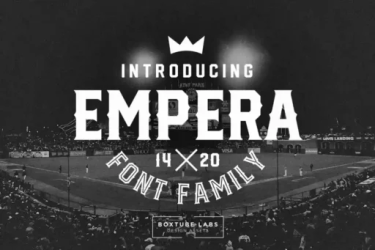 Empera Font free download – Bold font preview