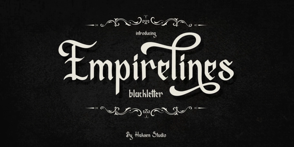 Empirelines Font Family free download – Display Fonts font preview image for Windows and Mac