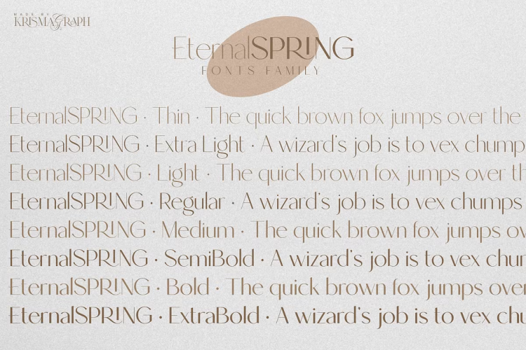 Eternal Spring Font free download preview 3 – Serif Fonts font