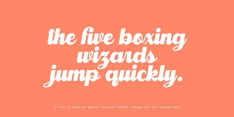 Filk Font free download preview 1 – Script And Handwritten font