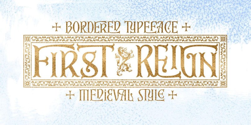 First Reign Font Family free download preview 1 – Typeface font