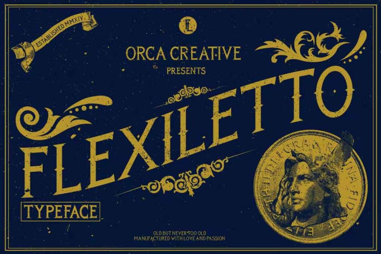 Flexiletto Font free download preview 3 – Serif Fonts font