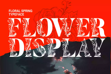 Flower Display Font free download – Elegant font preview