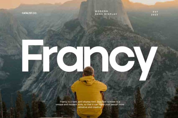 Francy Font free download preview 5 – Sans Serif Fonts font