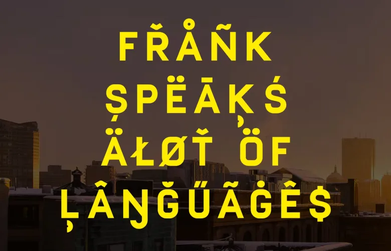 Frank Font preview 1 – Serif Fonts font sample