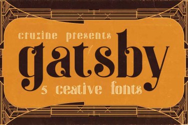 Gatsby ArtDeco Font free download – Display font preview