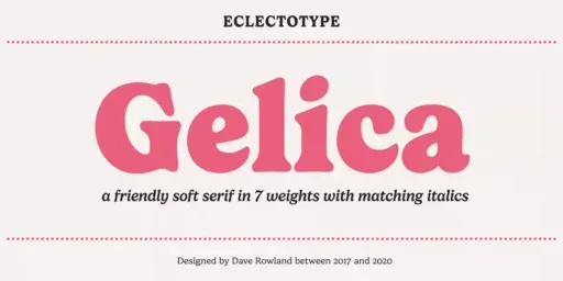 Gelica Font preview 6 – Serif Fonts font sample