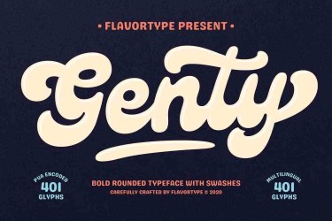 Genty Font free download – Script And Handwritten font preview