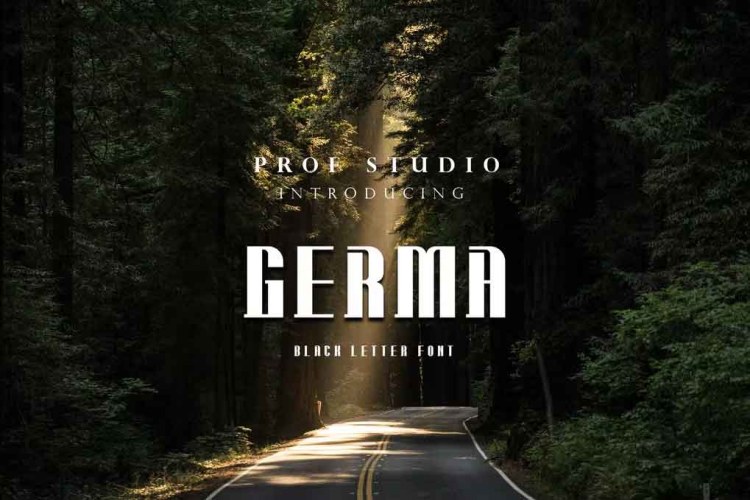 Germa Typeface Font free download preview 2 – Serif Fonts font