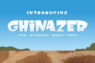Ghinazer Font free download – Branding font preview