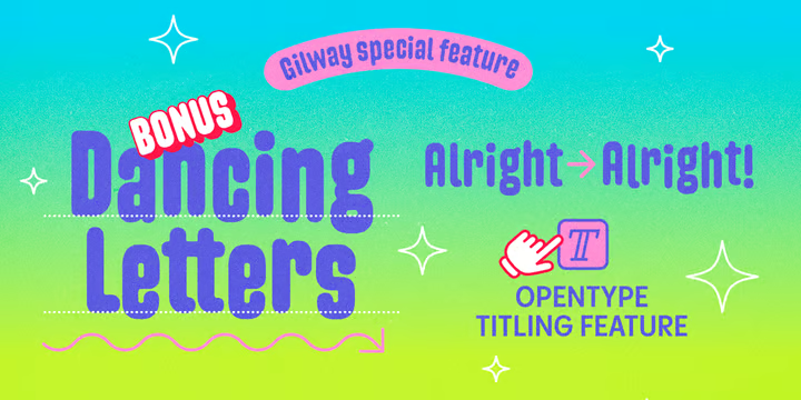 Gilway Font Family free download preview 1 – Font Family font