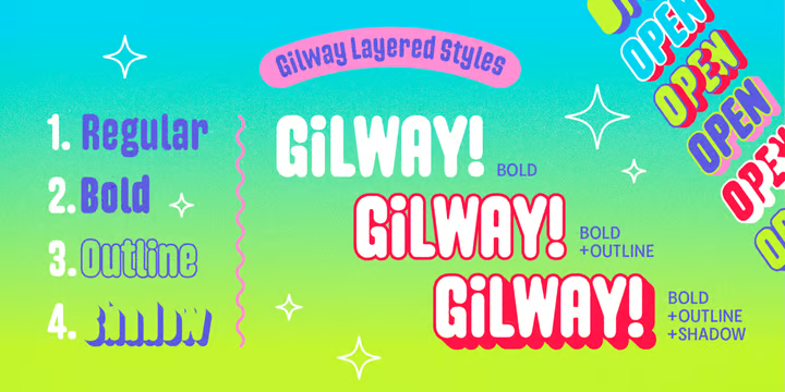 Gilway Font Family free download preview 10 – Font Family font