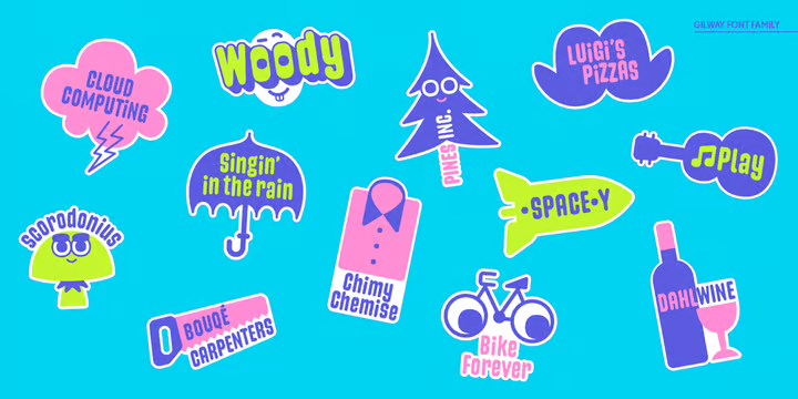 Gilway Font Family free download preview 2 – Font Family font