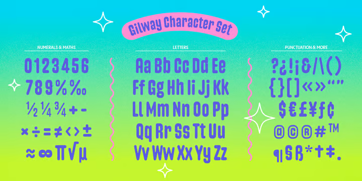 Gilway Font Family free download preview 6 – Font Family font