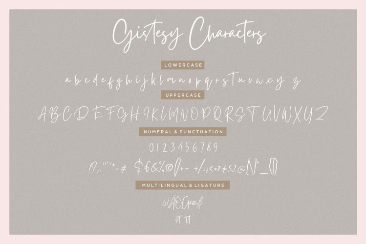 Gistesy Font free download preview 10 – Script And Handwritten font