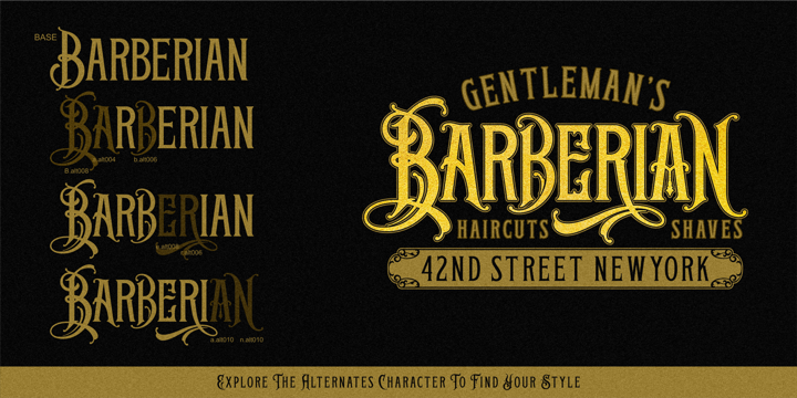 Goldshine Font Family free download preview 3 – Font Family font