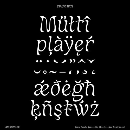 Gosna Font free download preview 2 – Display Fonts font