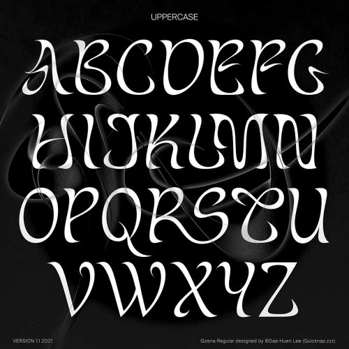 Gosna Font free download preview 4 – Display Fonts font