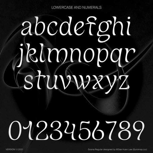 Gosna Font free download preview 5 – Display Fonts font
