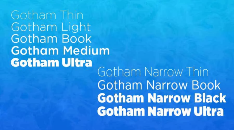 Gotham Font Family free download preview 1 – Typeface font