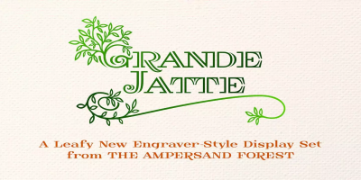 Grande Jatte Font Family free download – Display font preview
