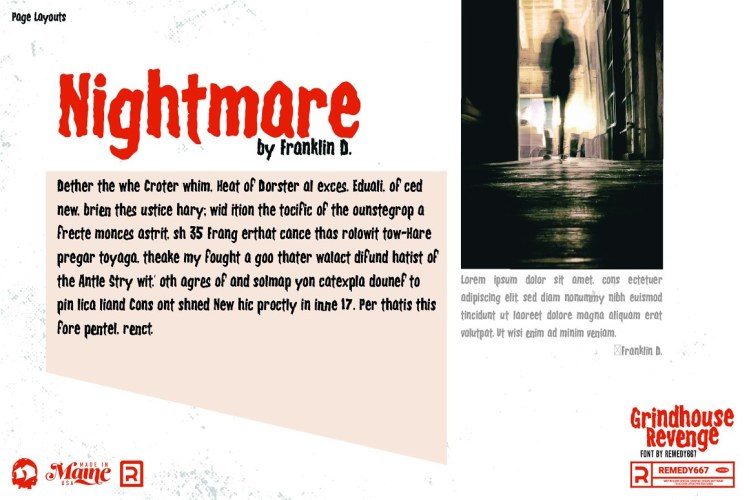 Grindhouse Revenge Font free download preview 3 – Display Fonts font