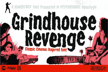 Grindhouse Revenge Font free download – Headlines font preview