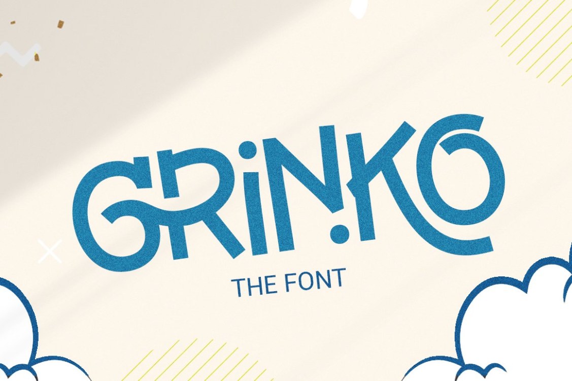 Grinko Font free download – Decorative Fonts font preview image for Windows and Mac