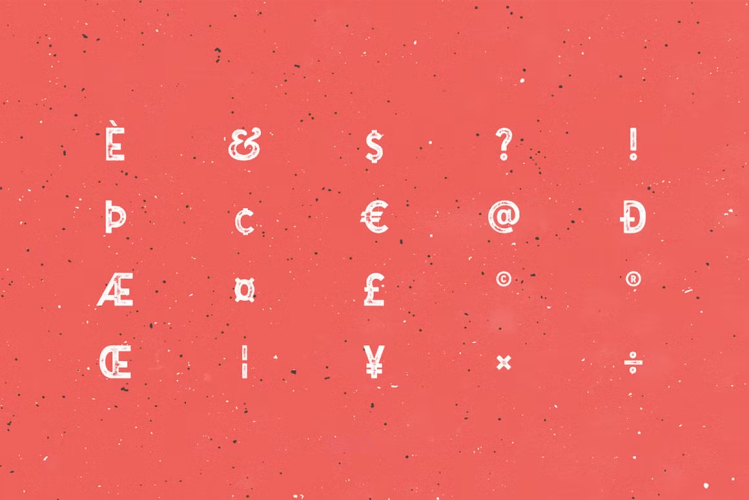 Gutenberg Font free download preview 7 – Display Fonts font