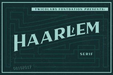 Haarlem Serif Font free download – Vintage font preview