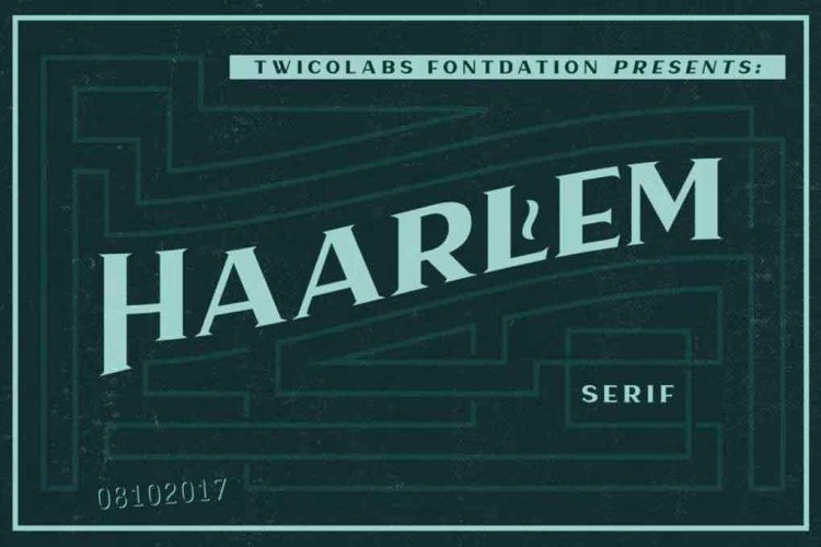 Haarlem Serif Font free download preview 3 – Serif Fonts font