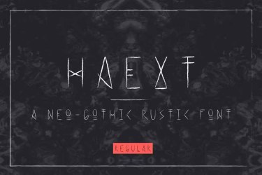 Haext Regular Font free download – Decorative Fonts font preview