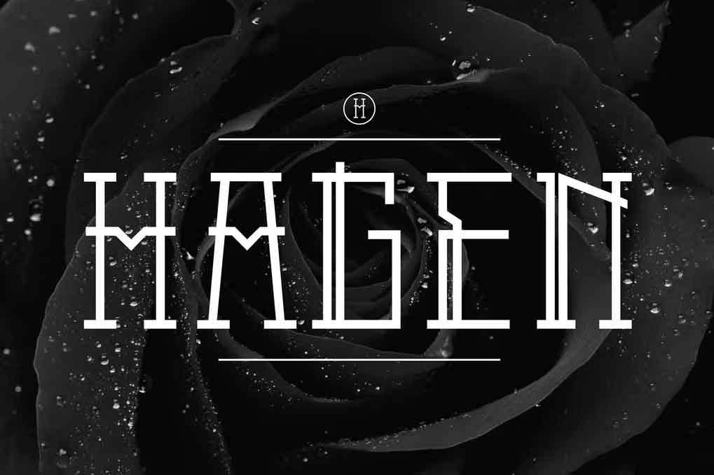 Hagen Font free download – Serif Fonts font preview image for Windows and Mac