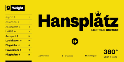 Hansplatz Grotesk Font Family free download – Sans Serif Fonts font preview