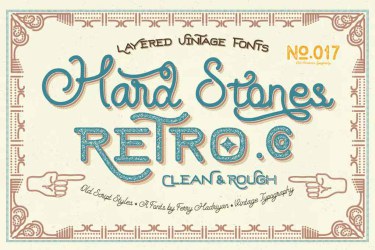 Hard Stones Family Font free download – Serif Fonts font preview