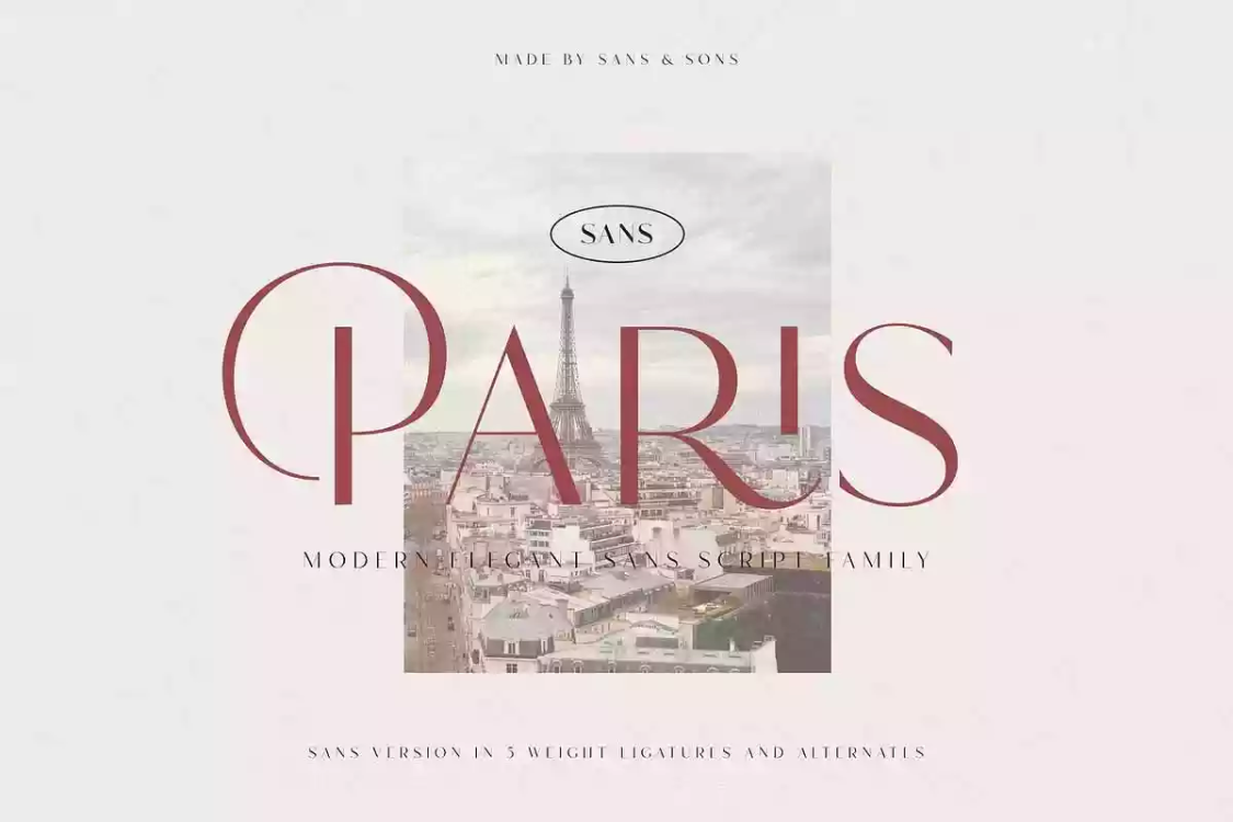 Hello Paris Sans Font free download – Serif Fonts font preview image for Windows and Mac