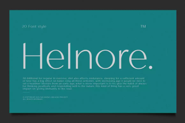 Helnore Font free download – Bold font preview